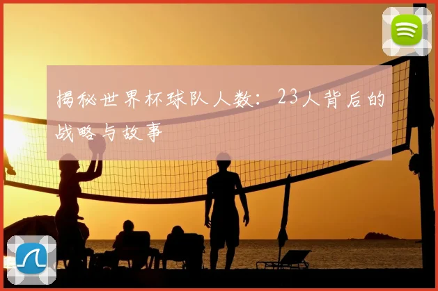 揭秘世界杯球队人数：23人背后的战略与故事