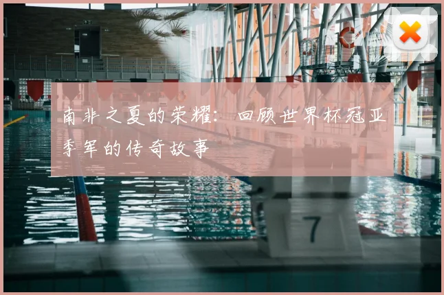 南非之夏的荣耀：回顾世界杯冠亚季军的传奇故事